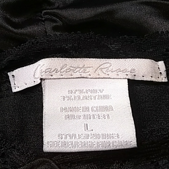 Charlotte Russe Black slip dress - Picture 7 of 8